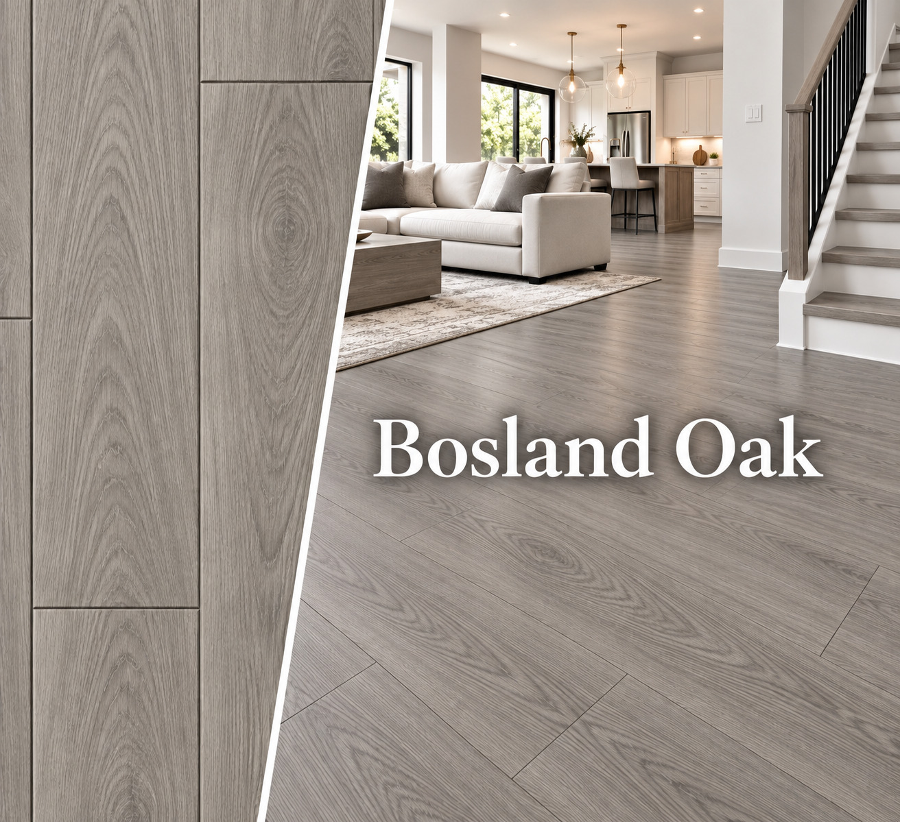 New Classic Bosland Oak luxury vinyl plank color detail