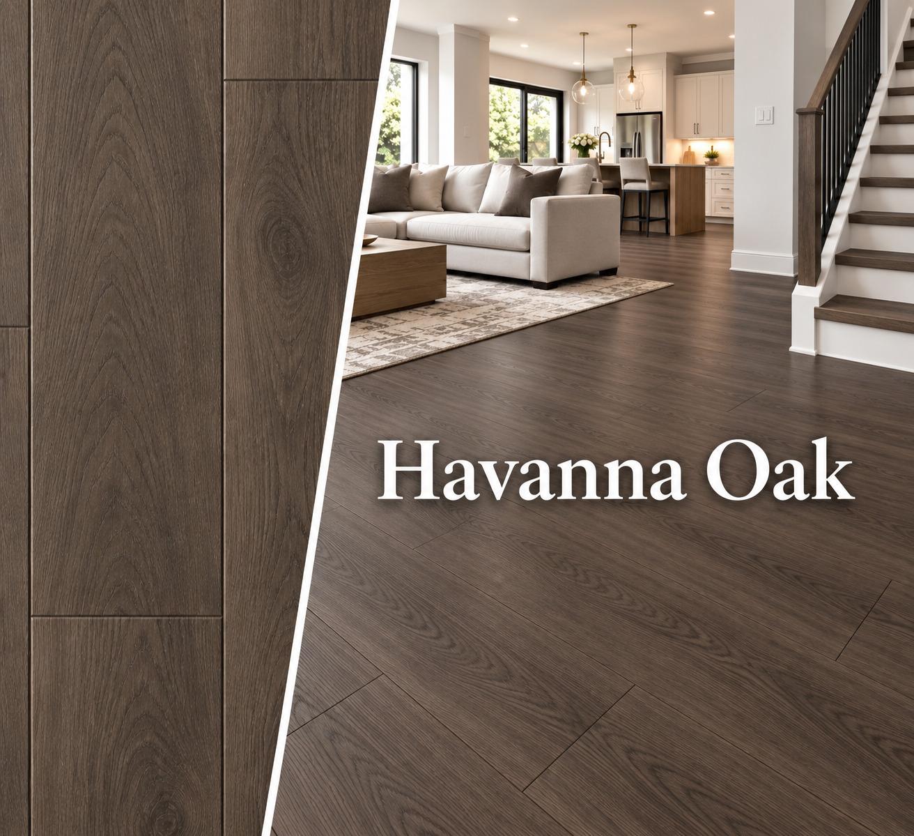 New Classic Havana Oak luxury vinyl plank color detail
