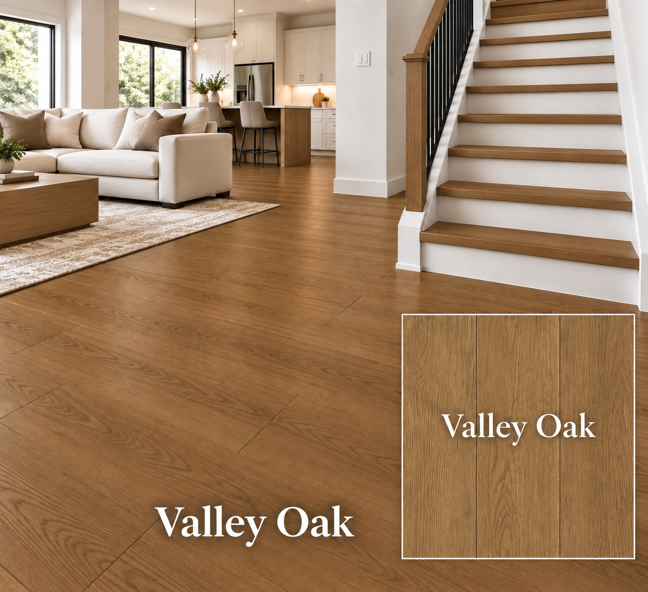 New Classic Valley Oak luxury vinyl plank color detail