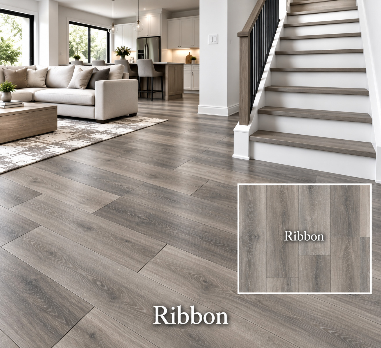 Noor Ribbon luxury vinyl plank color detail